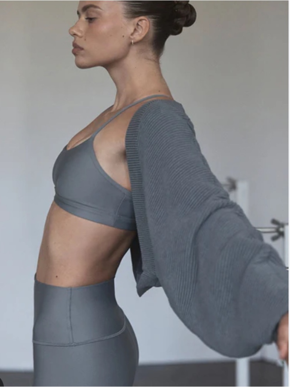 Alo - denim knit shawl